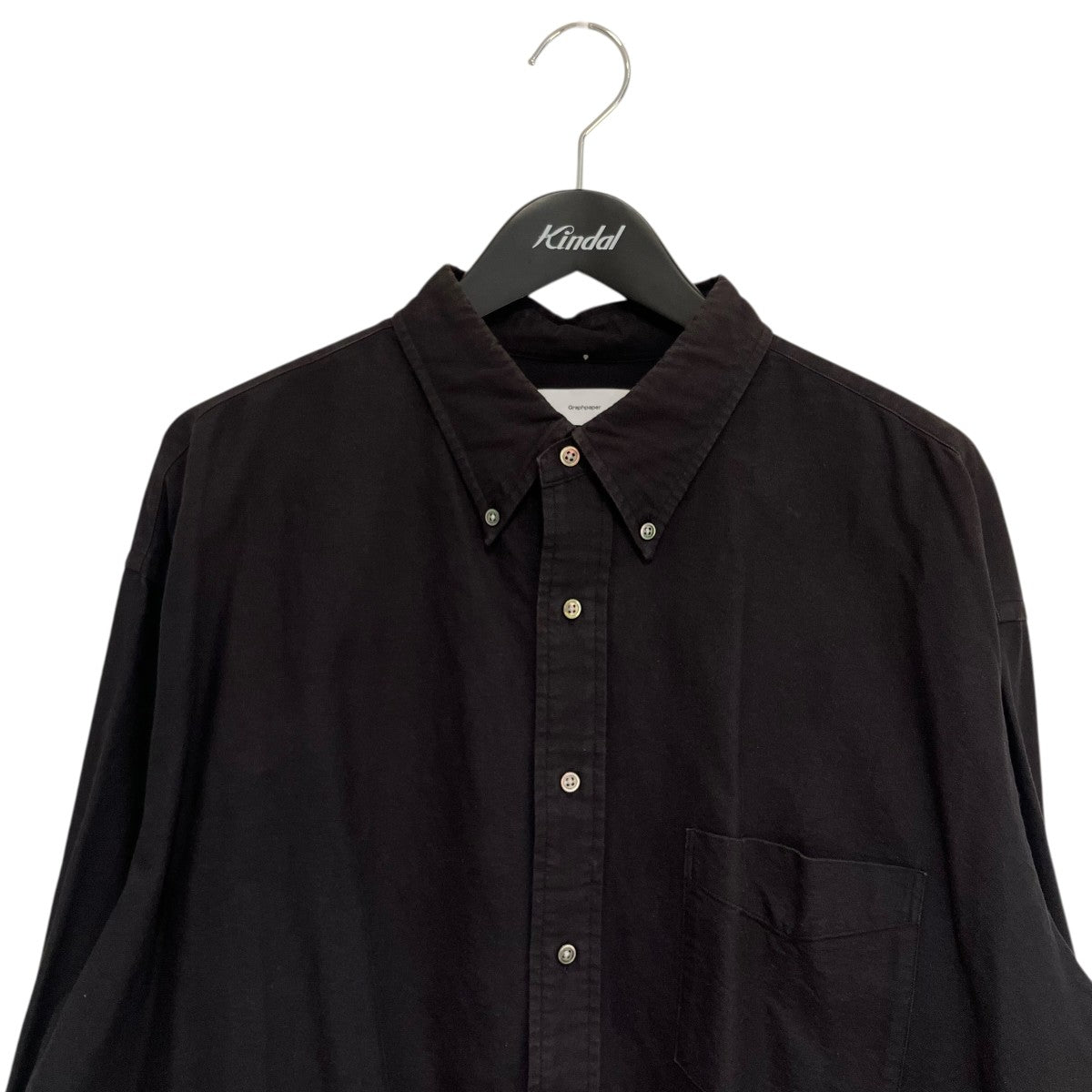 Graphpaper Oxford L S B．D Box Shirt長袖シャツGM183-50066B 古着・中古-3枚目のアイテム画像