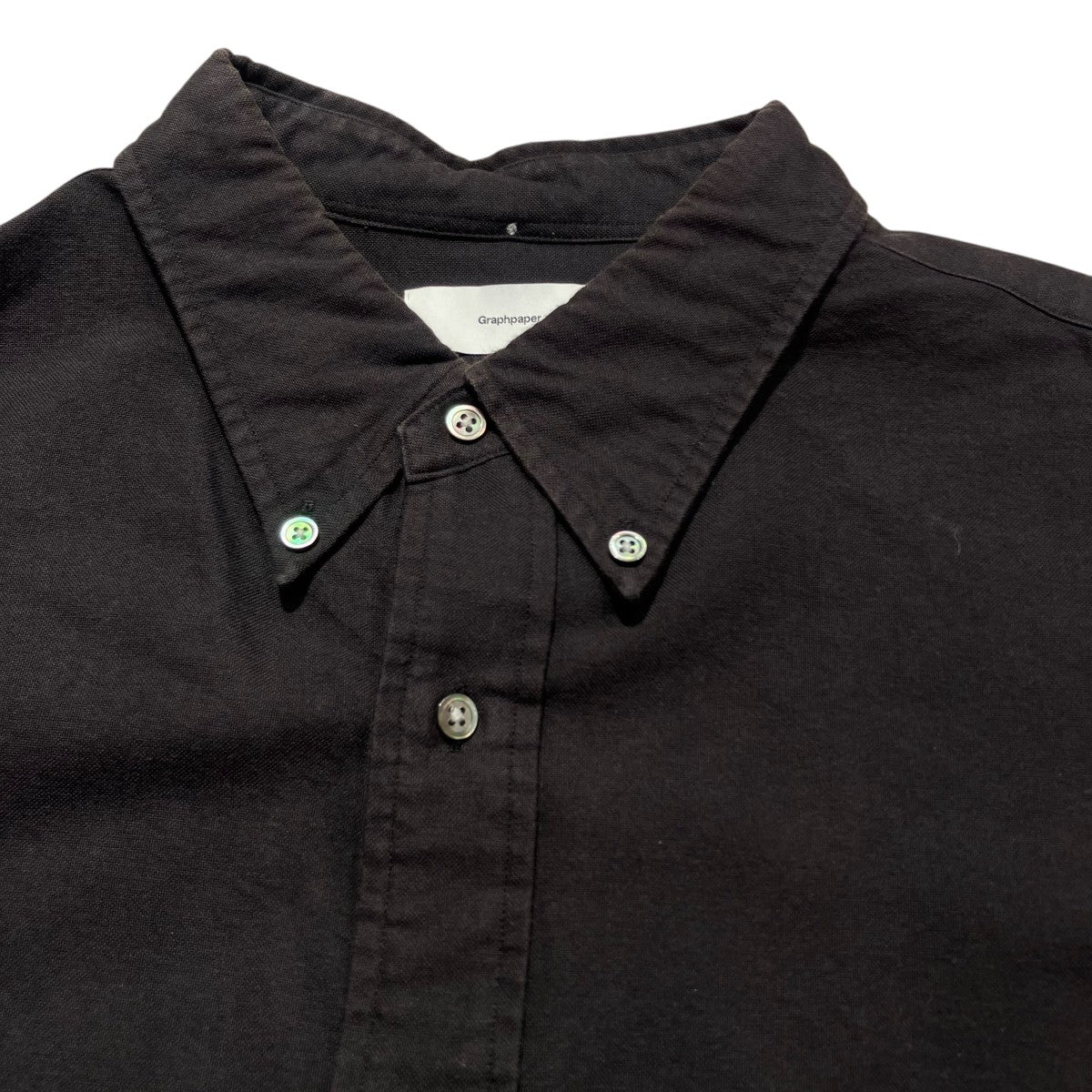 Graphpaper Oxford L S B．D Box Shirt長袖シャツGM183-50066B 古着・中古-5枚目のアイテム画像