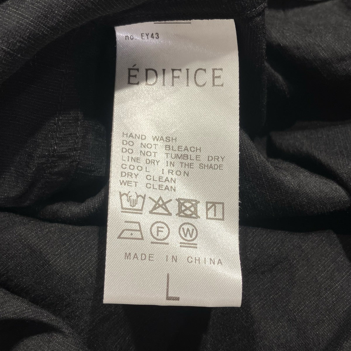 EDIFICE 25SSシアー リネン レギュラーカラーシャツ長袖シャツ25050300100810 古着・中古-5枚目のアイテム画像