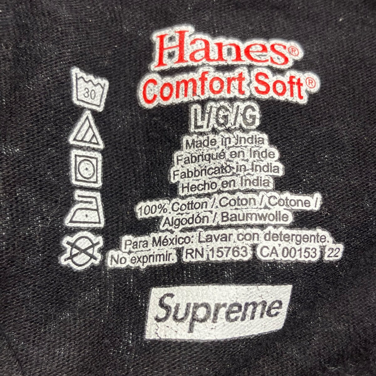 Hanes×Supreme Bandana Tagless TeeTシャツ 古着・中古-5枚目のアイテム画像