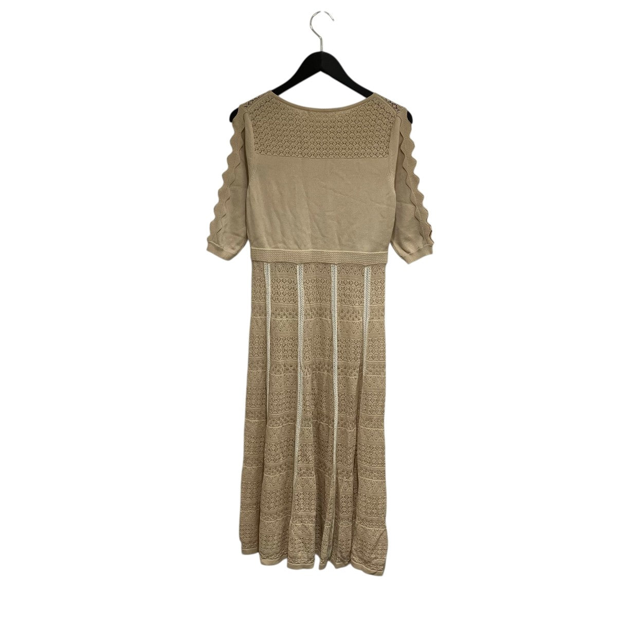 Her lip to Lace-trimmed Cotton-blend Knit Dress半袖ワンピース1211205052 古着・中古-2枚目のアイテム画像