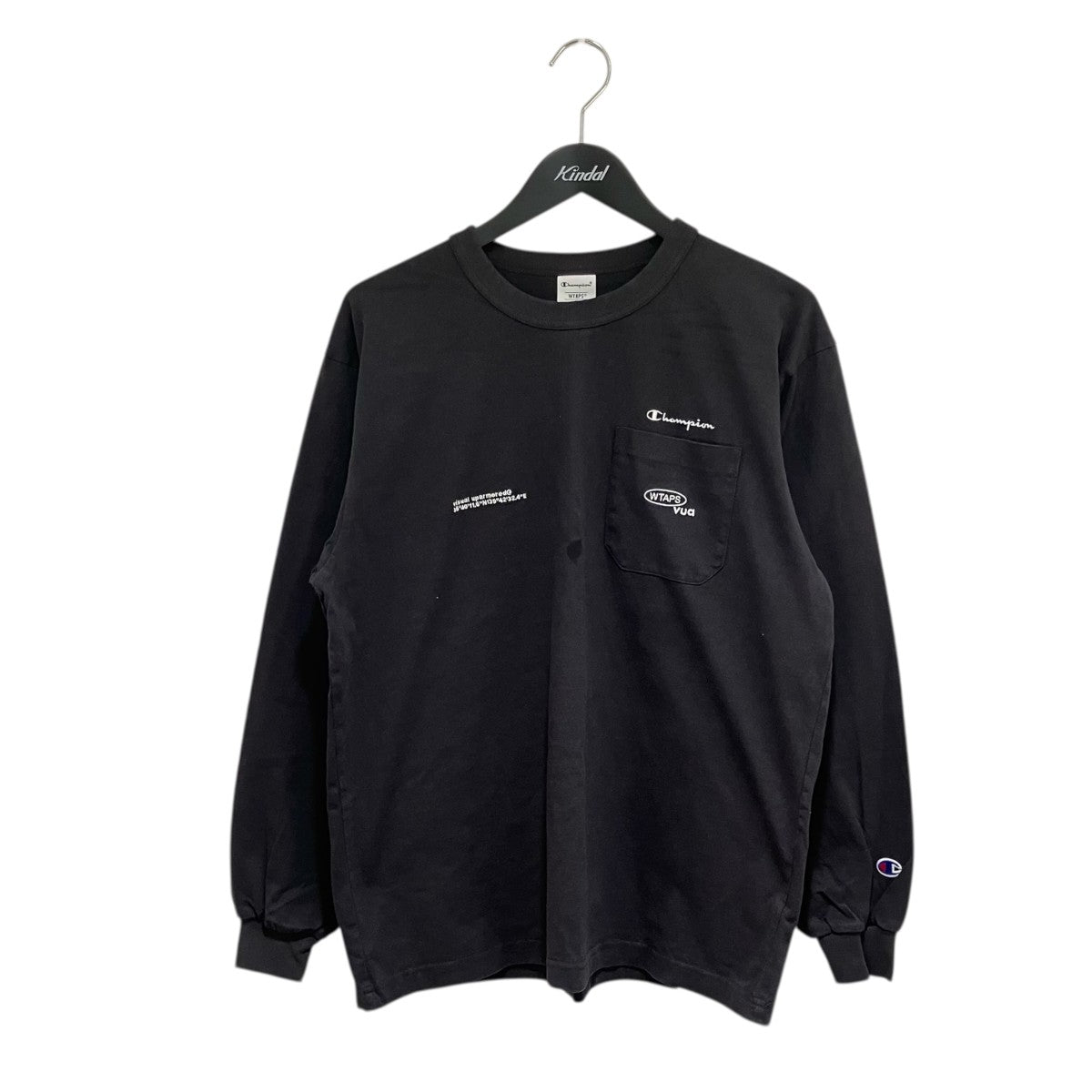 WTAPS×Champion 25AWACADEMY LS COTTON長袖Tシャツ 古着・中古-1枚目のアイテム画像