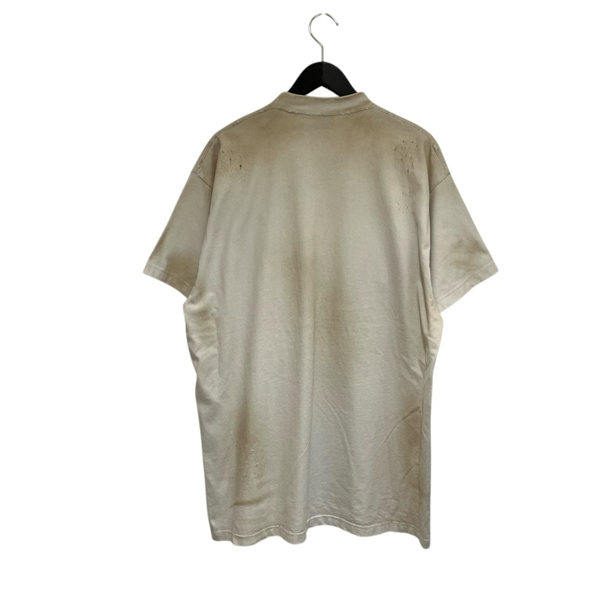 BALENCIAGA 2023SS年 Crash Dust Patch Teeユーズド加工半袖Tシャツ739028 古着・中古-2枚目のアイテム画像
