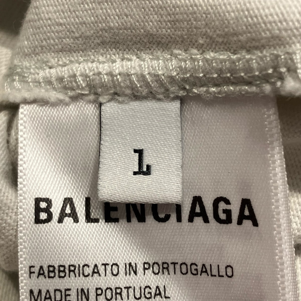 BALENCIAGA 2023SS年 Crash Dust Patch Teeユーズド加工半袖Tシャツ739028 古着・中古-5枚目のアイテム画像