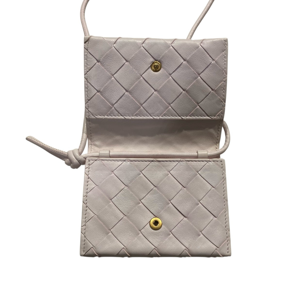BOTTEGA VENETA イントレチャート ストラップ カードケースショルダーウォレット689527 古着・中古-5枚目のアイテム画像