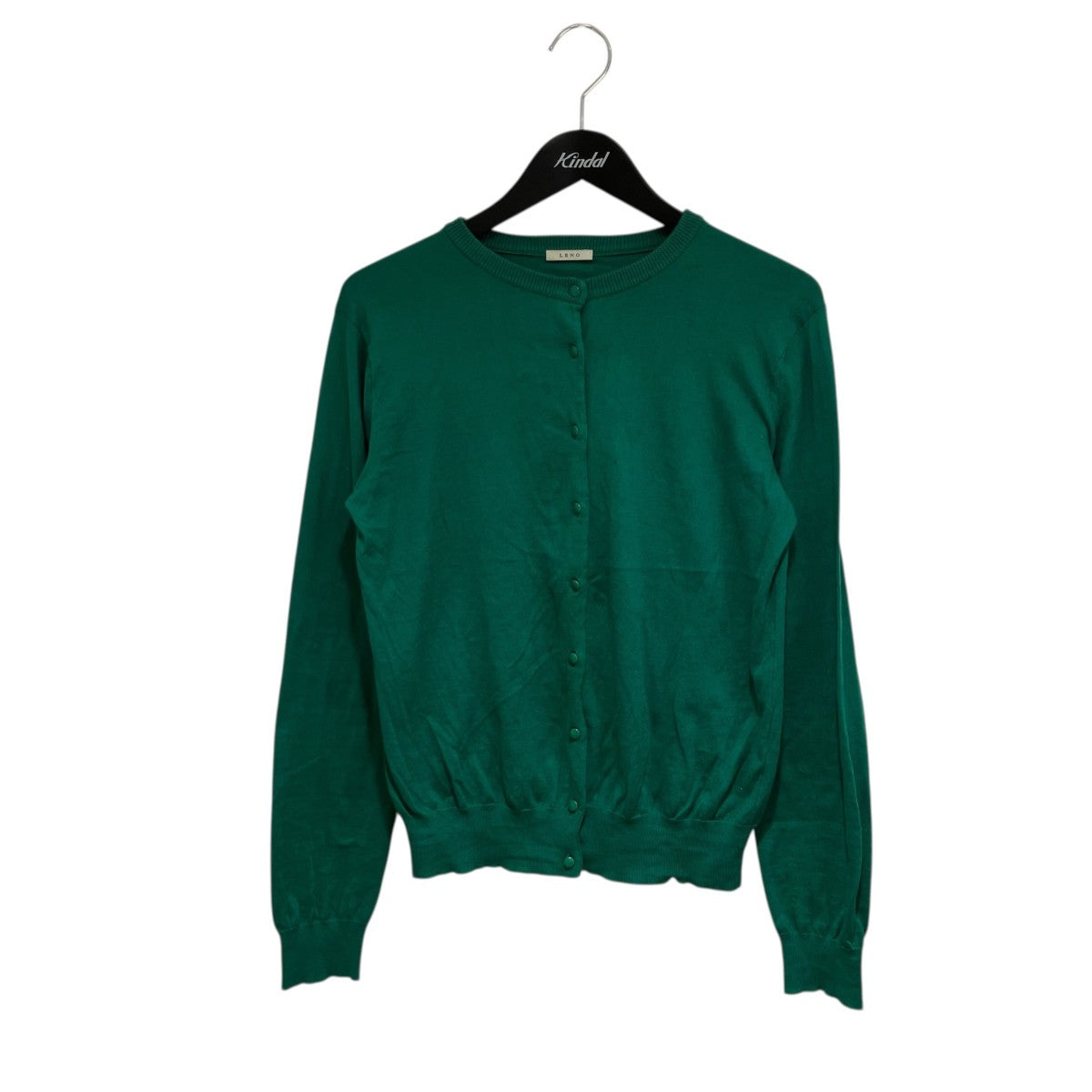 COTTON KNIT CREW-NECK CARDIGAN薄手カーディガンL2301-K004