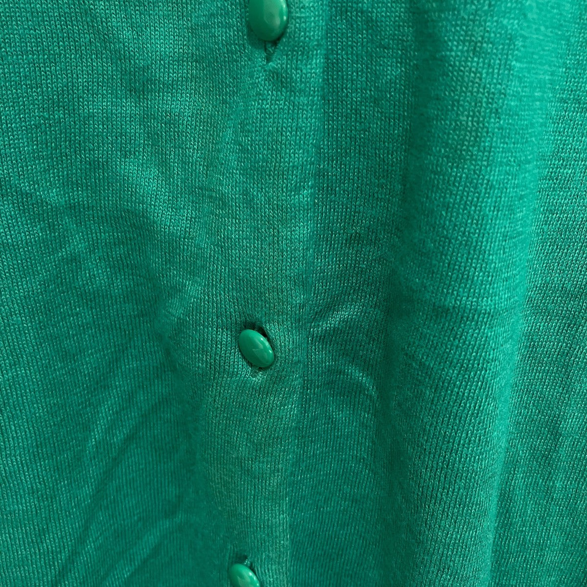 COTTON KNIT CREW-NECK CARDIGAN薄手カーディガンL2301-K004