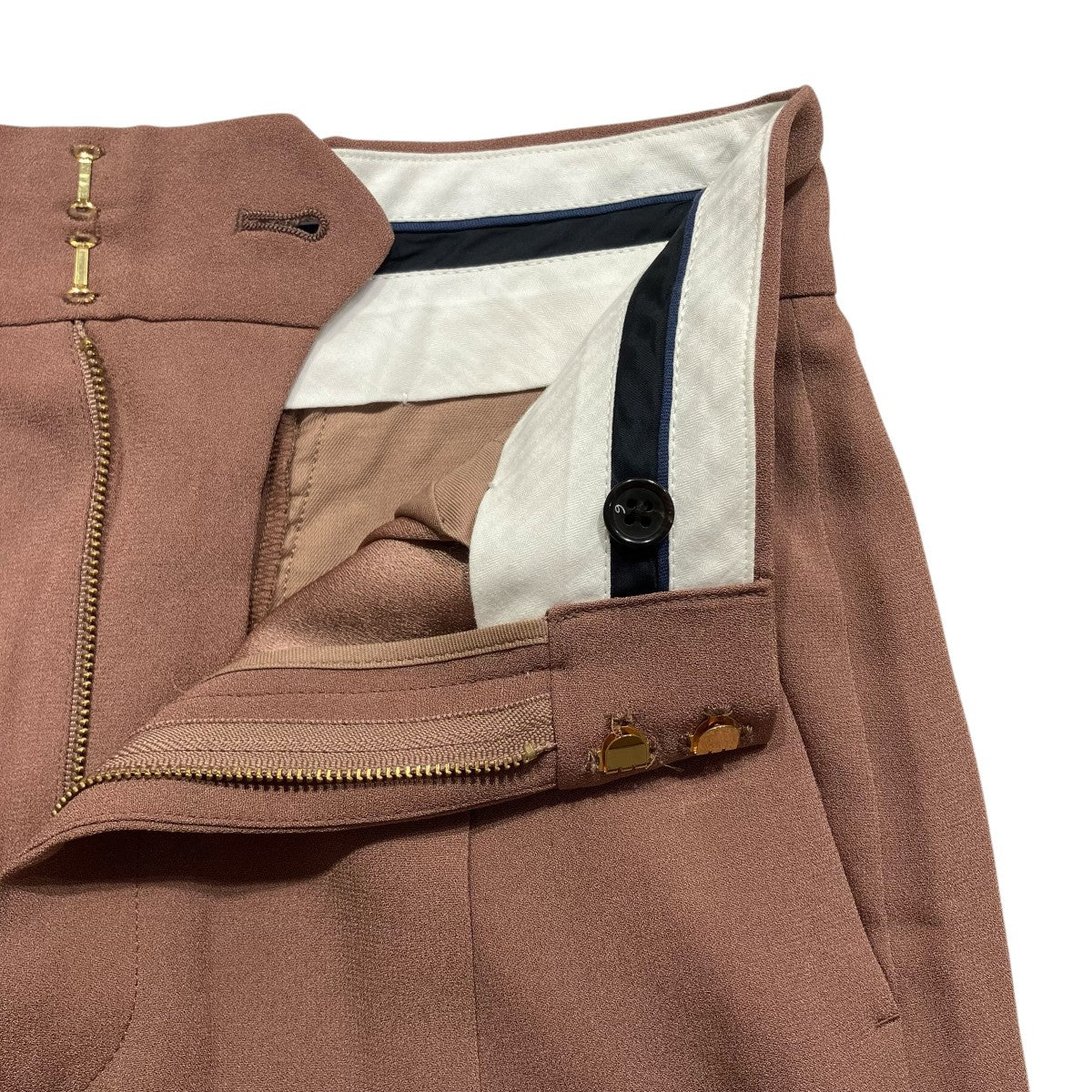 6(ROKU) BEAUTY＆YOUTH GEORGETTE TUCK PANTSスラックス8614-202-0175 古着・中古-5枚目のアイテム画像