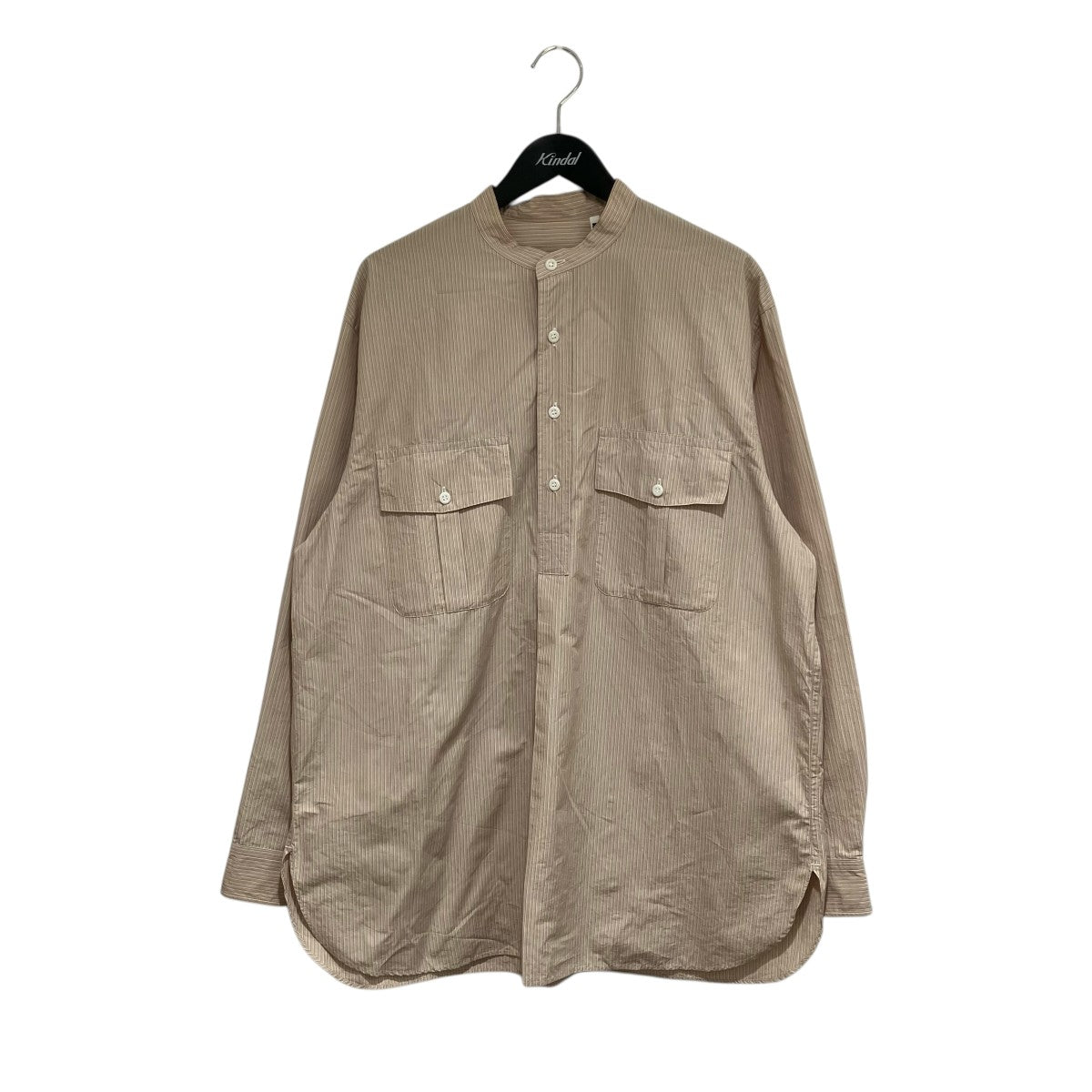KAPTAIN SUNSHINE 23AWCotton Pullover Standcollar Shirt長袖シャツKS23FSH11 古着・中古-1枚目のアイテム画像