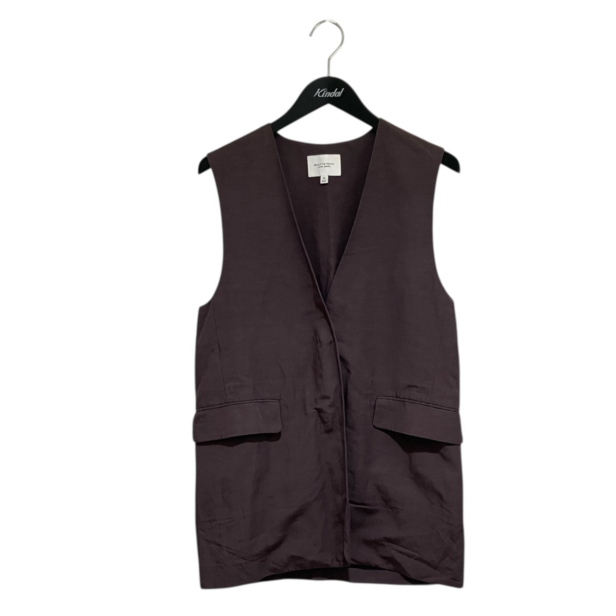 BEAUTY＆YOUTH UNITED ARROWS 麻ブレンド カラーレスジレベスト1625-139-4714 古着・中古-1枚目のアイテム画像