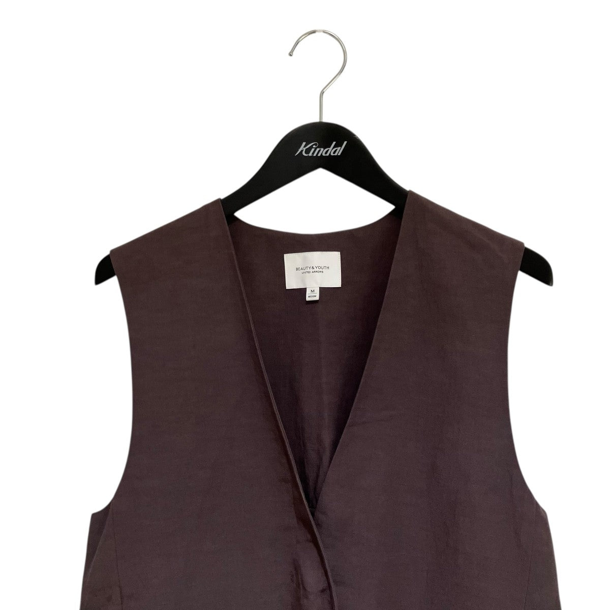 BEAUTY＆YOUTH UNITED ARROWS 麻ブレンド カラーレスジレベスト1625-139-4714 古着・中古-3枚目のアイテム画像