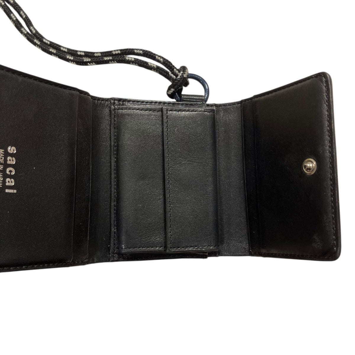 sacai(サカイ) × PORTER Leather Trifold Wallet3つ折り財布20-0132S