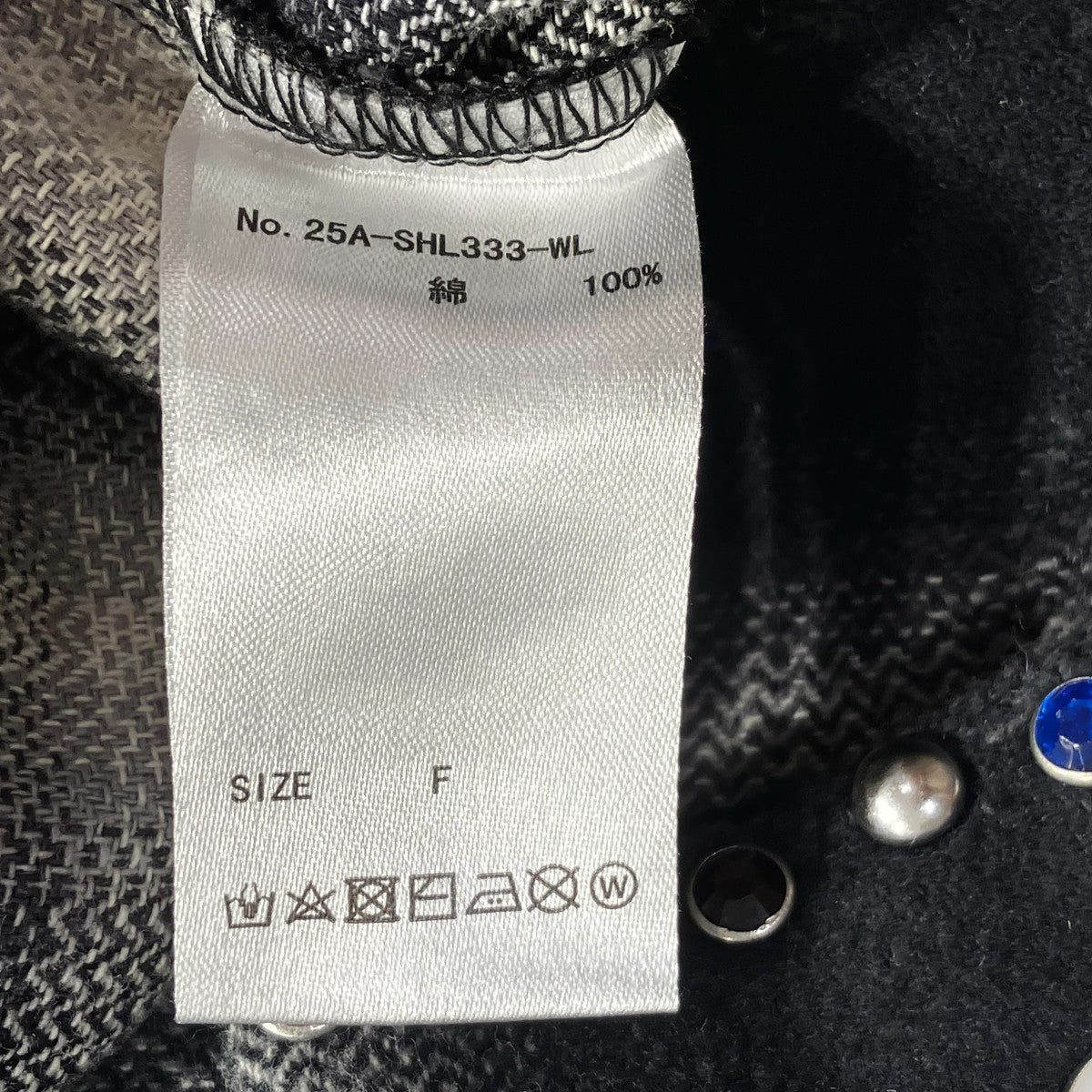 STUDS WESTERN SHIRTネルシャツ25A-SHL333-WL