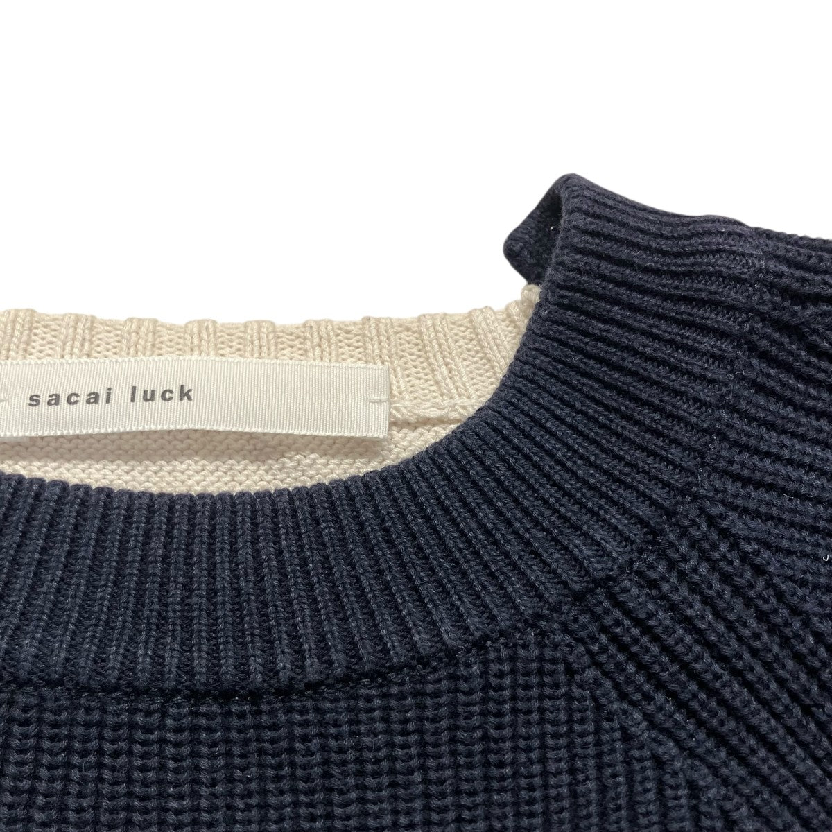 sacai luck 半袖ニット15SSLU908 古着・中古-5枚目のアイテム画像