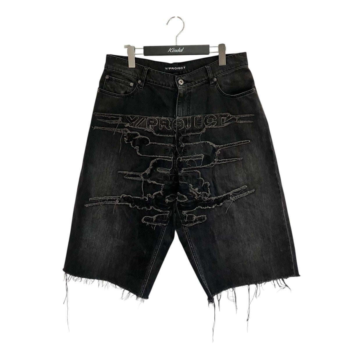Y． PROJECT PARIS BEST PATCHデニムショートパンツ 古着・中古-1枚目のアイテム画像