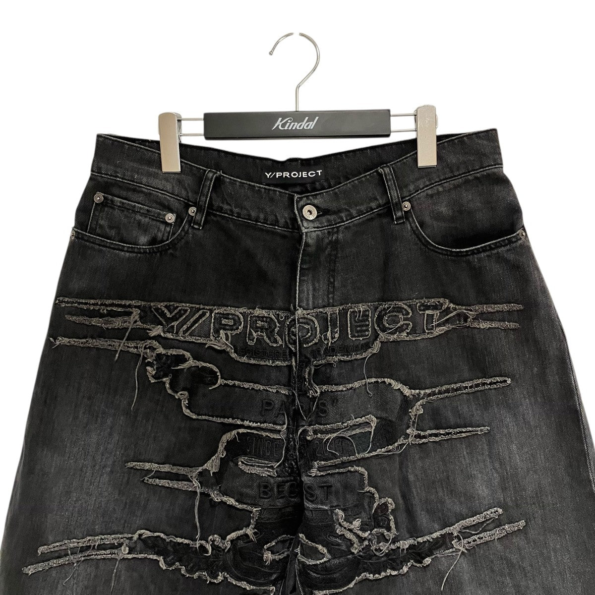 Y． PROJECT PARIS BEST PATCHデニムショートパンツ 古着・中古-3枚目のアイテム画像