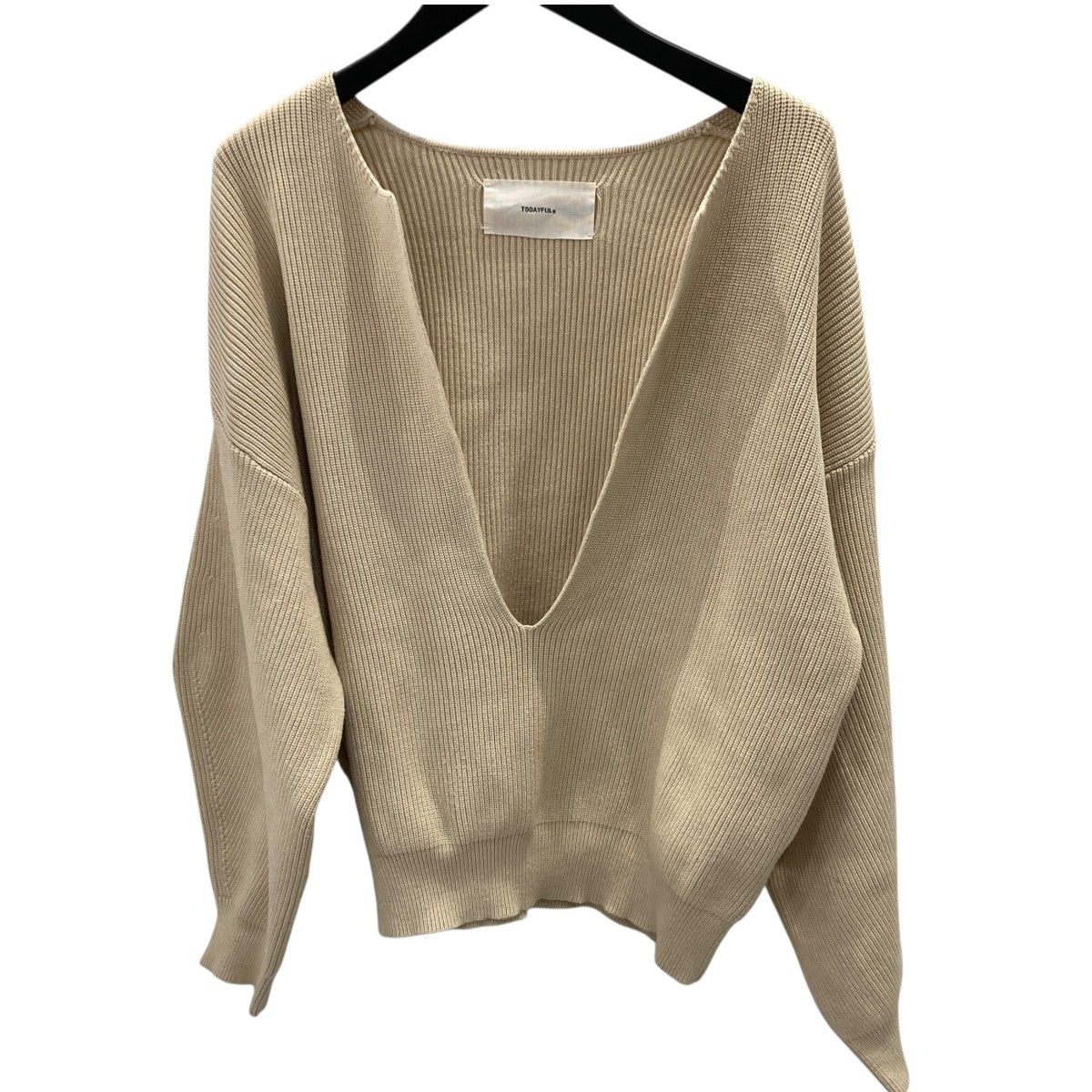 Slit Neck Knit厚手ニット12010506