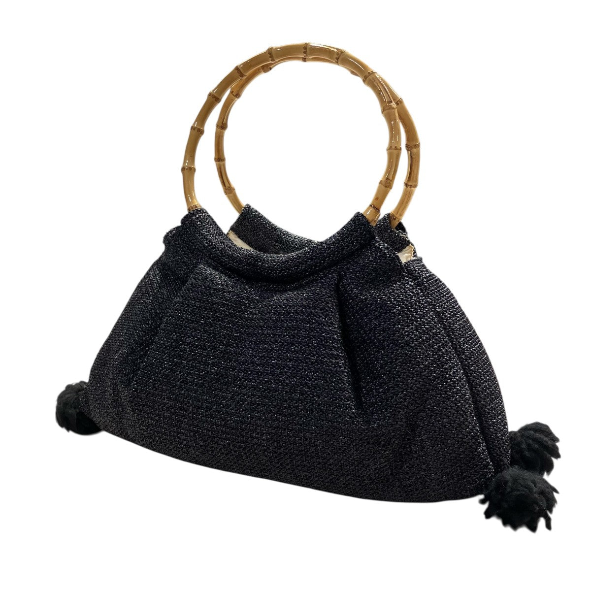 tricot COMME des GARCONS バンブーハンドルトートバッグTR-K 201 古着・中古-1枚目のアイテム画像
