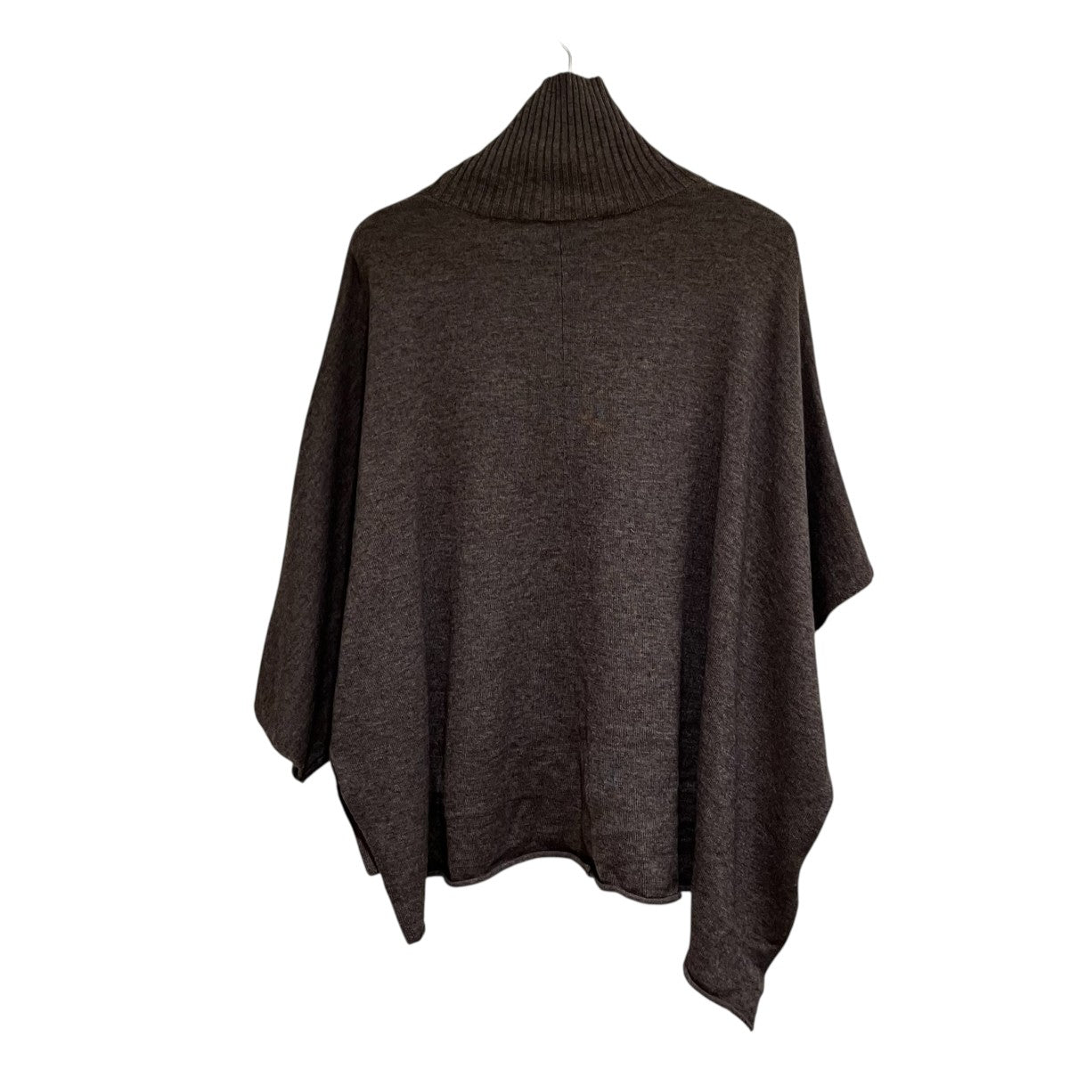poncho like high neck P O薄手ニット4-22943223