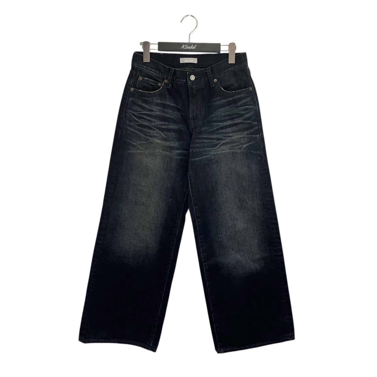 moussy DIRT EFFECTED WIDE STRAIGHTデニムパンツ010JS111-1851 古着・中古-1枚目のアイテム画像