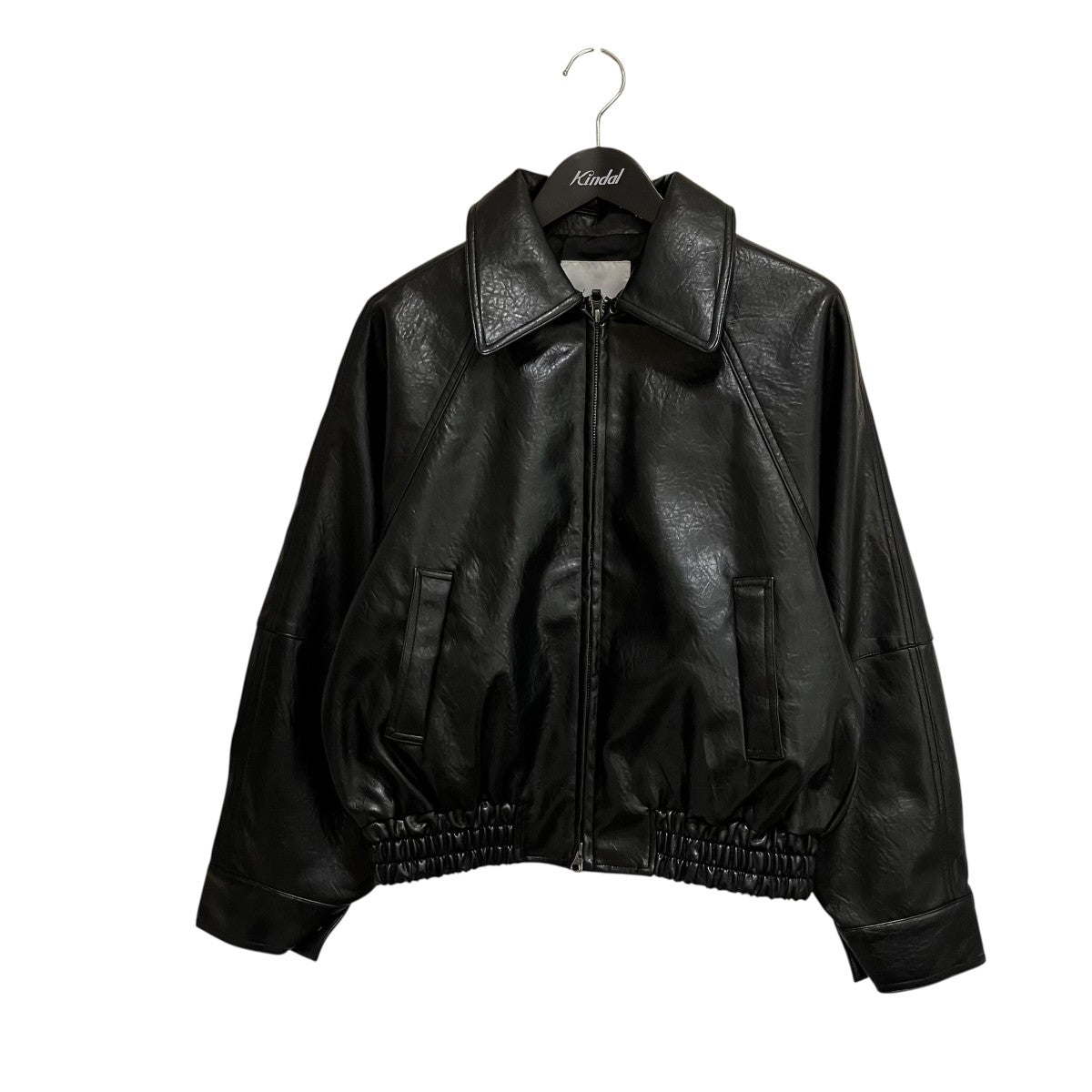 F LEATHER GATHERブルゾンジャケット010IA230-4541