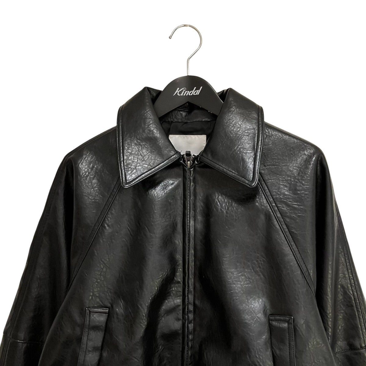 F LEATHER GATHERブルゾンジャケット010IA230-4541