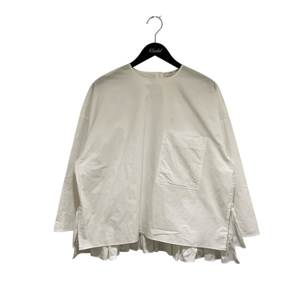 ヨリ バックフリルブラウス yori ヨリ 22SS バックフリル ブラウスF コットンタイプライター 背