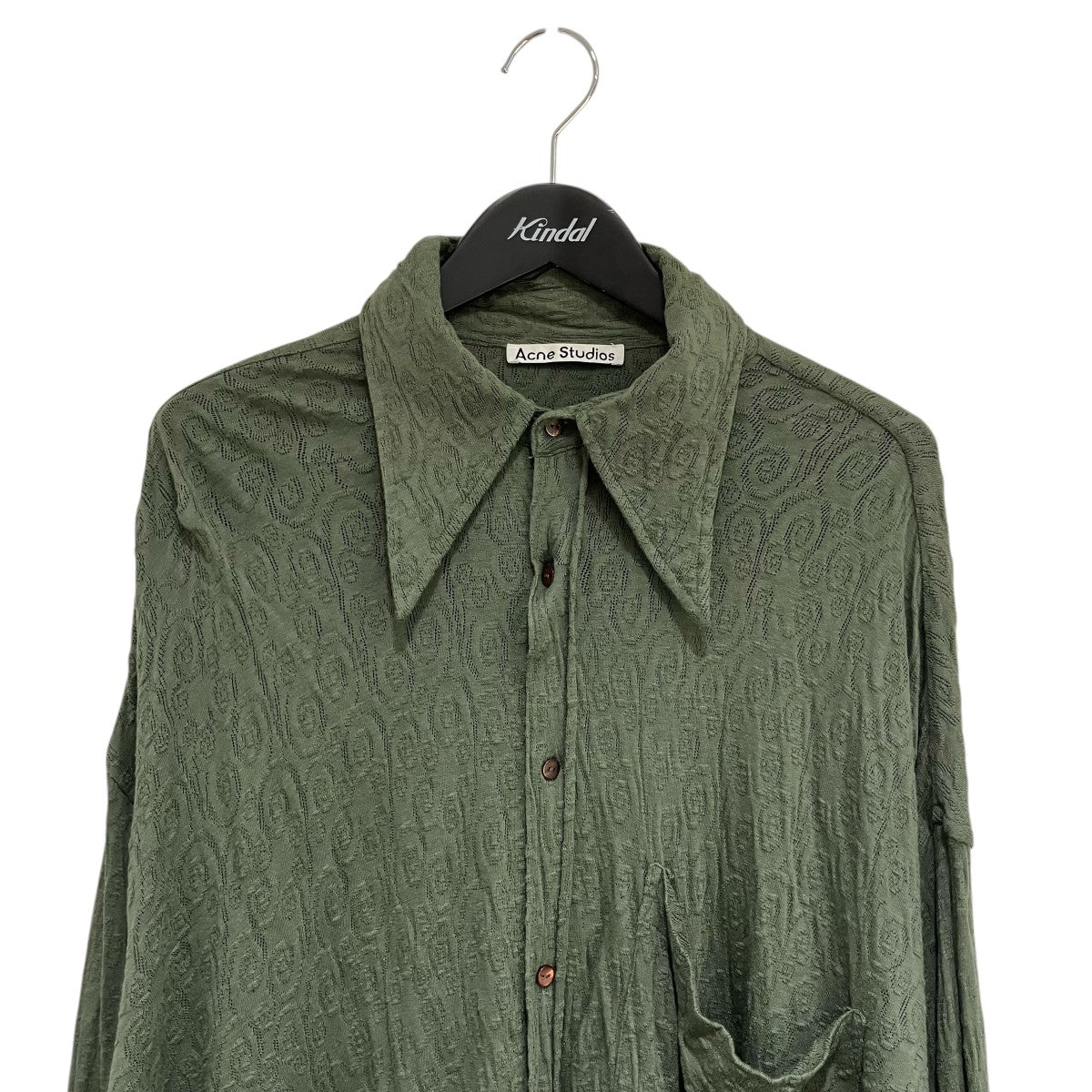 ACNE STUDIOS Button-up Shirt Lace Pattern長袖シャツFN-MN-SHIR000585 古着・中古-3枚目のアイテム画像