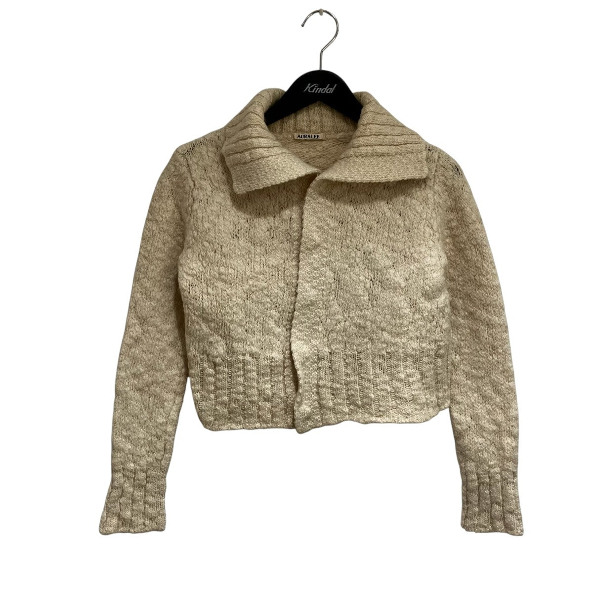 wool slub Knit short cardiganニットカーディガンA21AC04SY