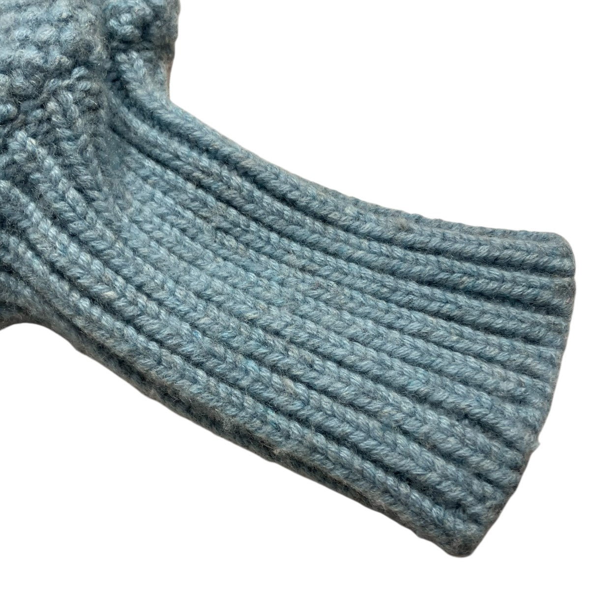 WOOL CASHMERE PONPON KNIT CARDIGAN厚手カーディガン21204738