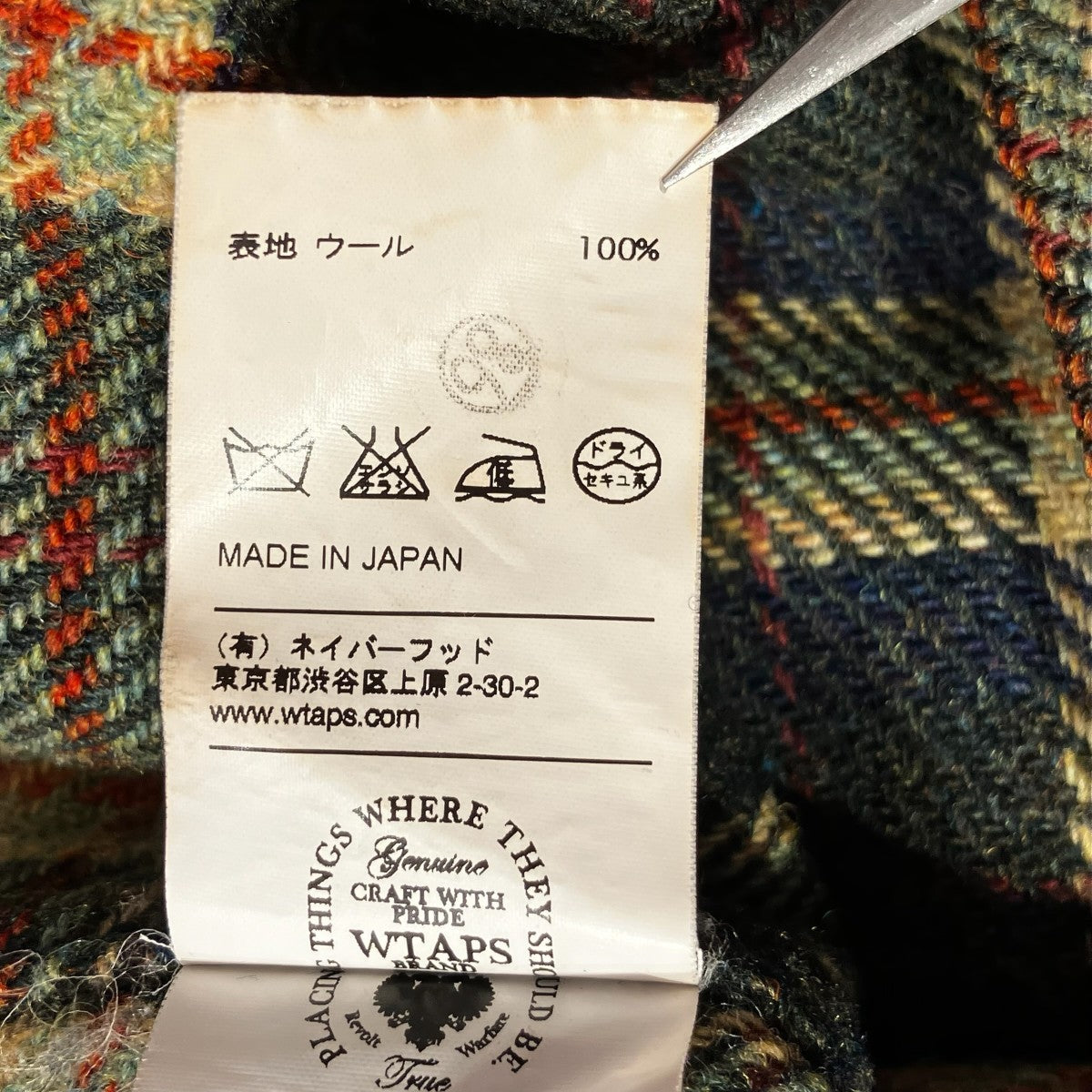 11AWUNION L S SHIRT WOOL長袖シャツ112GWDT-SHM01