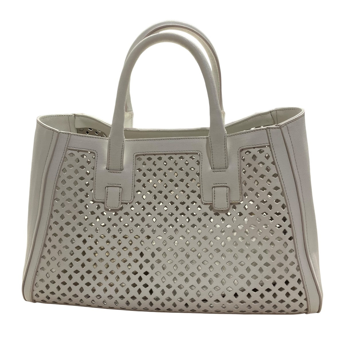 FURLA 牛革パンチングトートバッグ163348 古着・中古-2枚目のアイテム画像