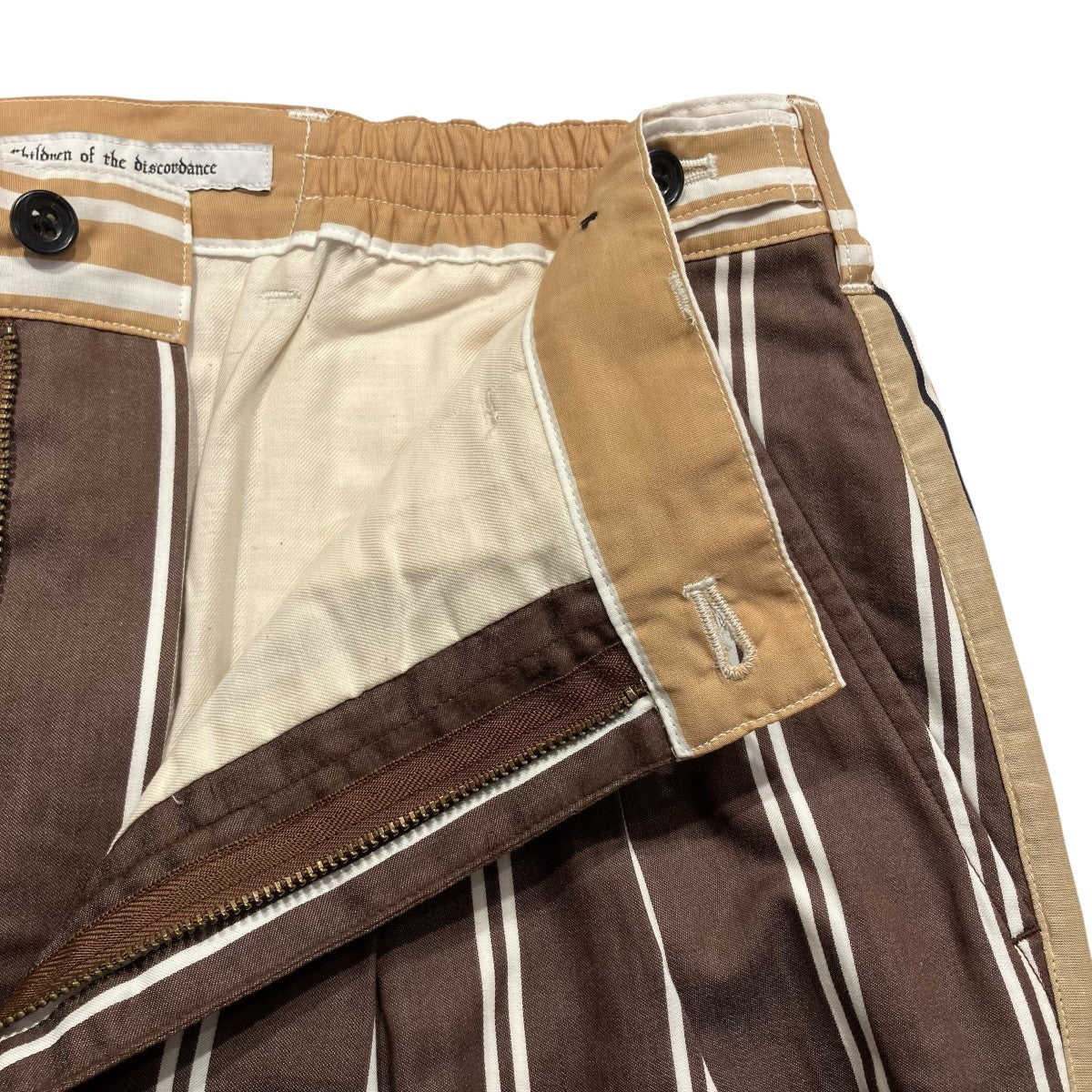 Children of the discordance JAPANESE STRIPE TUCK TROUSERSスラックスCOTDPT-319 古着・中古-5枚目のアイテム画像