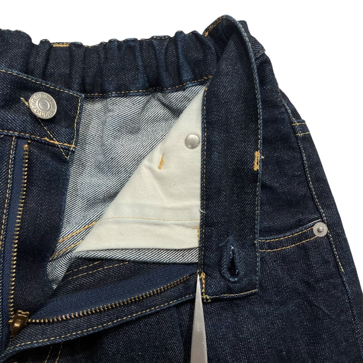 NEON SIGN Wide denim slacks “Rigid”デニムパンツNO343 古着・中古-5枚目のアイテム画像