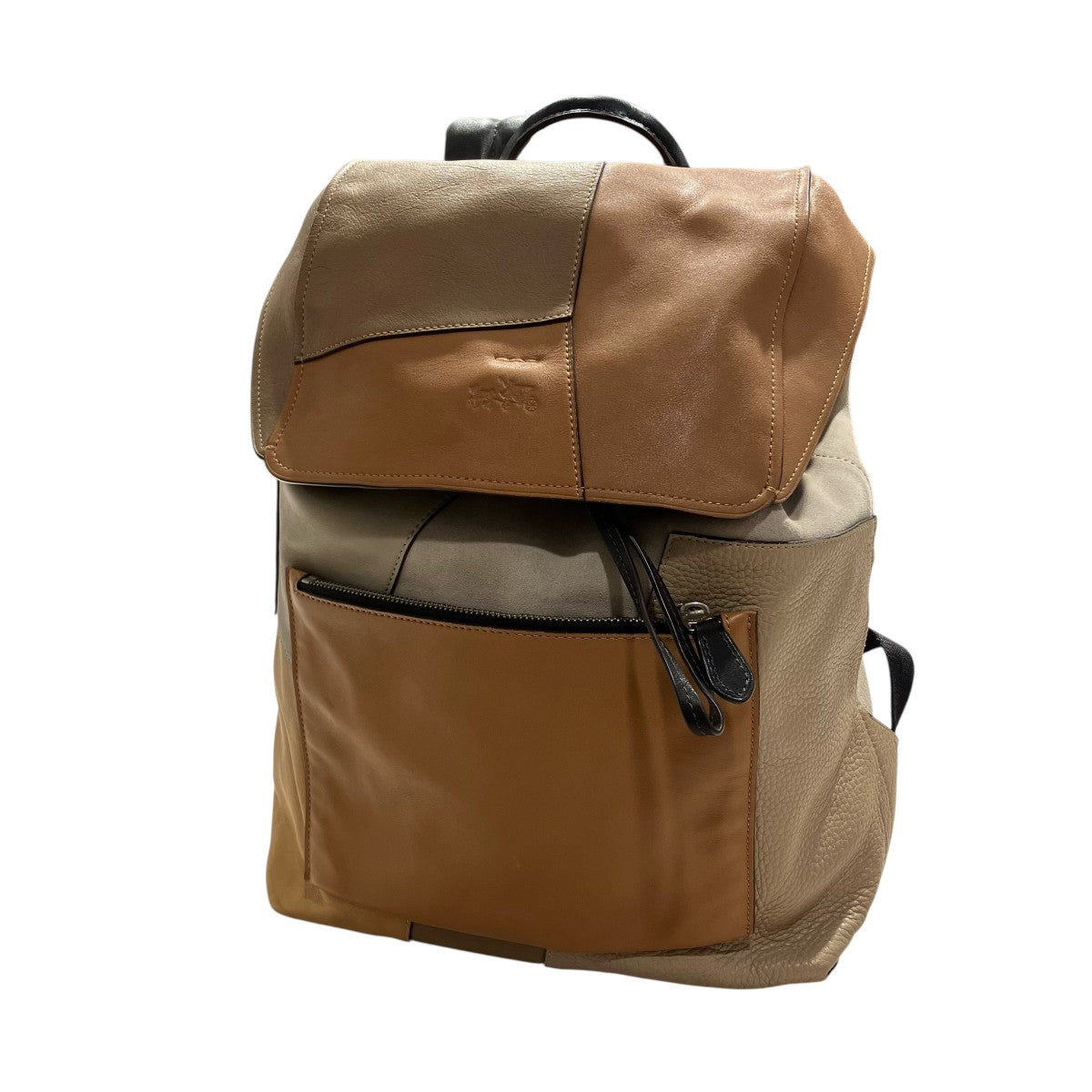 COACH レザーパッチワークリュック 古着・中古-1枚目のアイテム画像