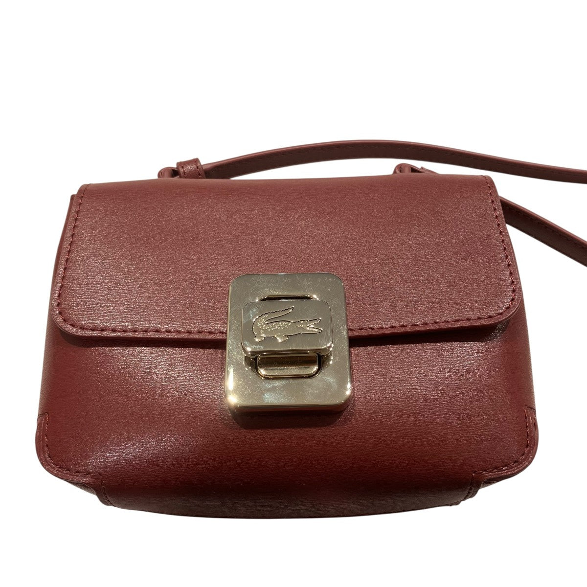 LACOSTE アメリア レザーショルダーバッグS2225 00 古着・中古-5枚目のアイテム画像