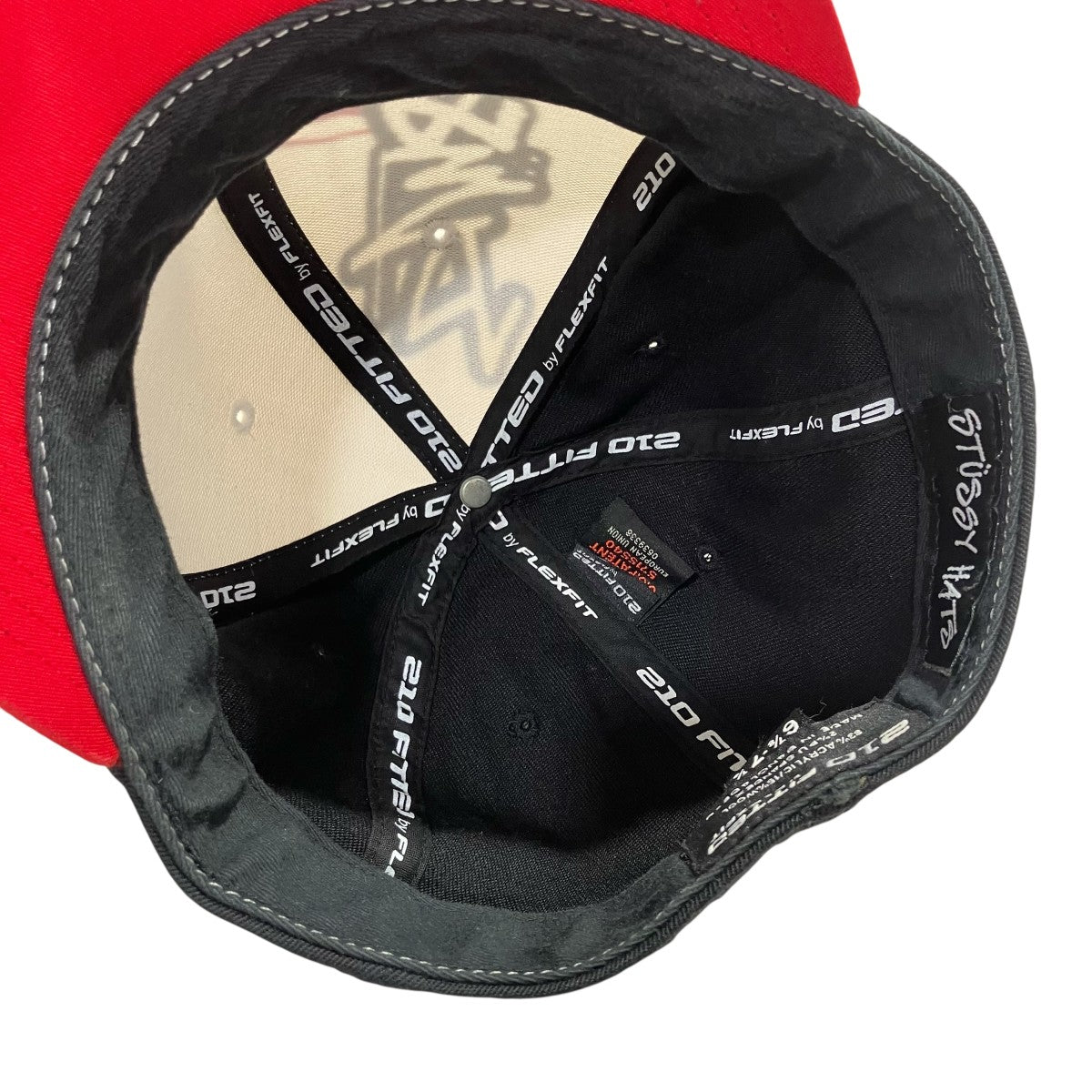 stussy 210FITTED BY FLEXFITキャップ 古着・中古-7枚目のアイテム画像