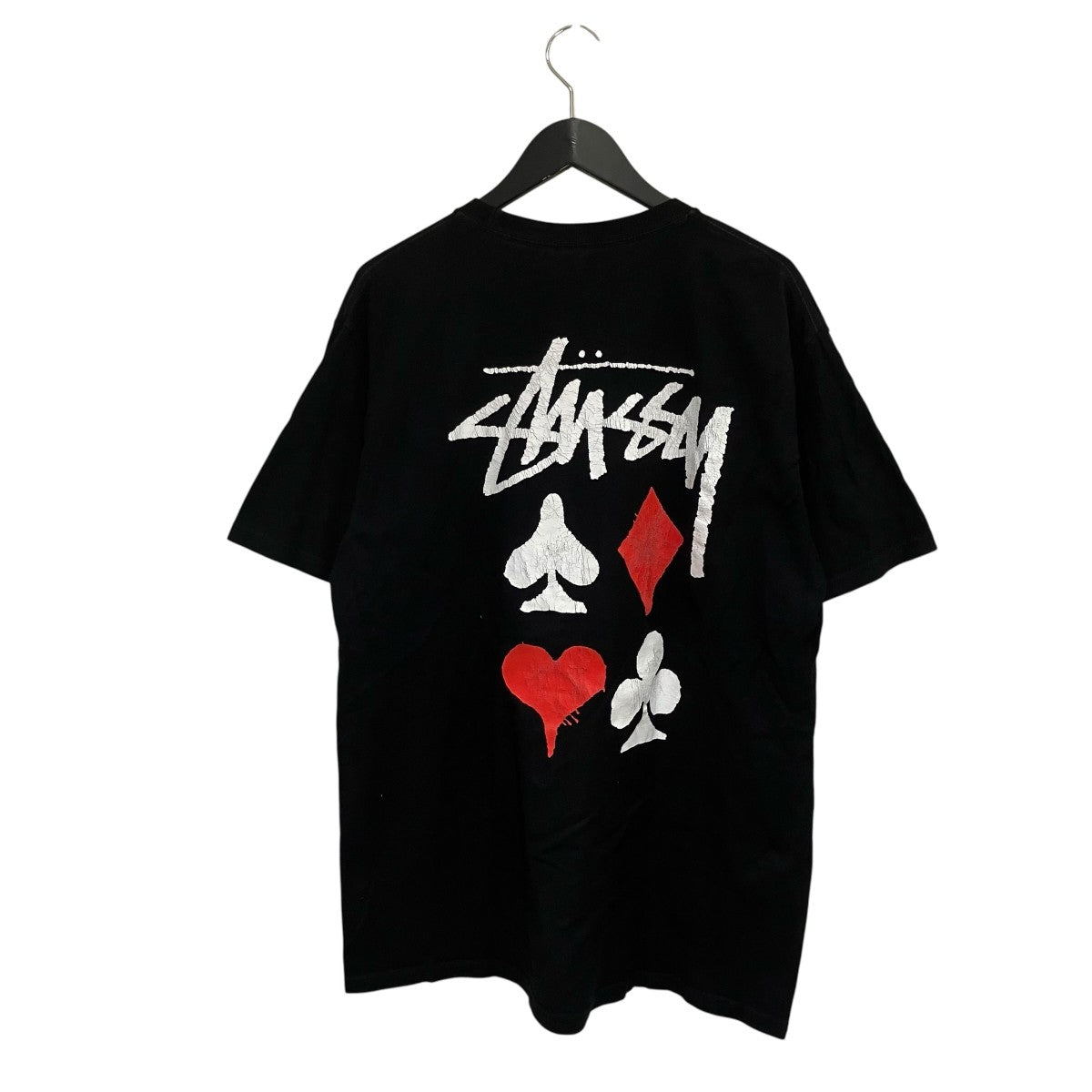 stussy トランプ　アート stussy(ステューシー) トランプ半袖Tシャツ ブラック サイズ L｜【公式