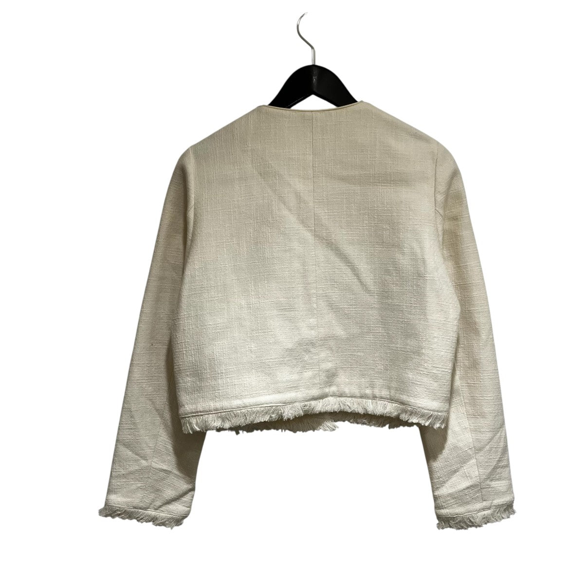L’AUBE BLANC   Fringe tweed Jacketツイードジャケット24SP-02