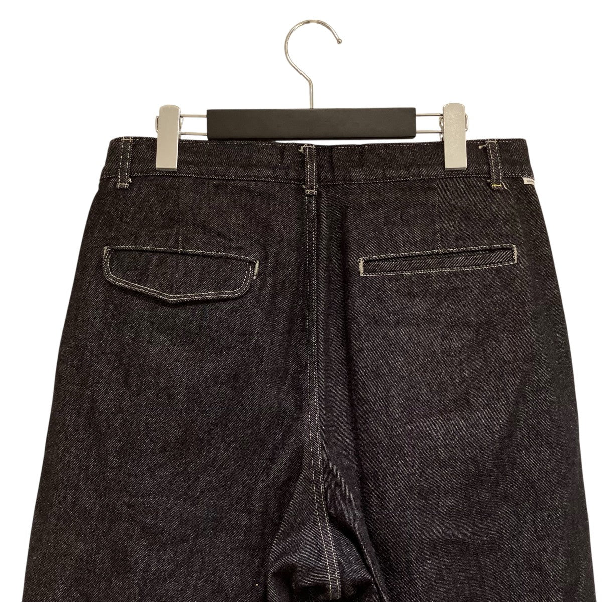 Graphpaper COLORFAST DENIM TWO TUCK PANTSデニムパンツGM251-40217B 古着・中古-4枚目のアイテム画像