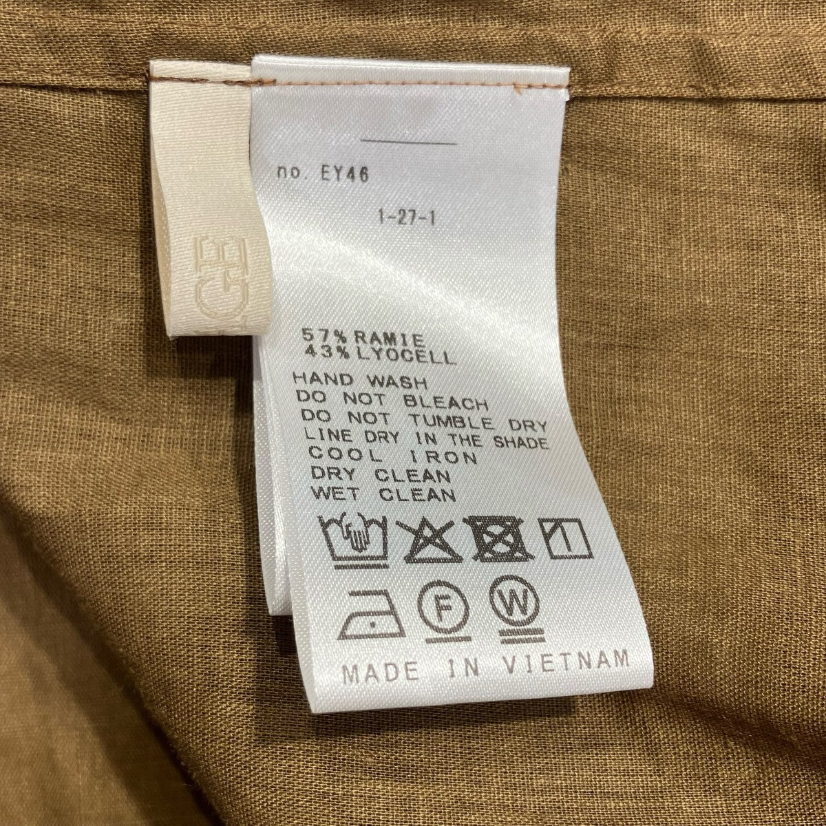 Plage 25SSRAMIE LYOCELL CROPPEDシャツ長袖シャツ25-050-922-8600-3-0 古着・中古-5枚目のアイテム画像