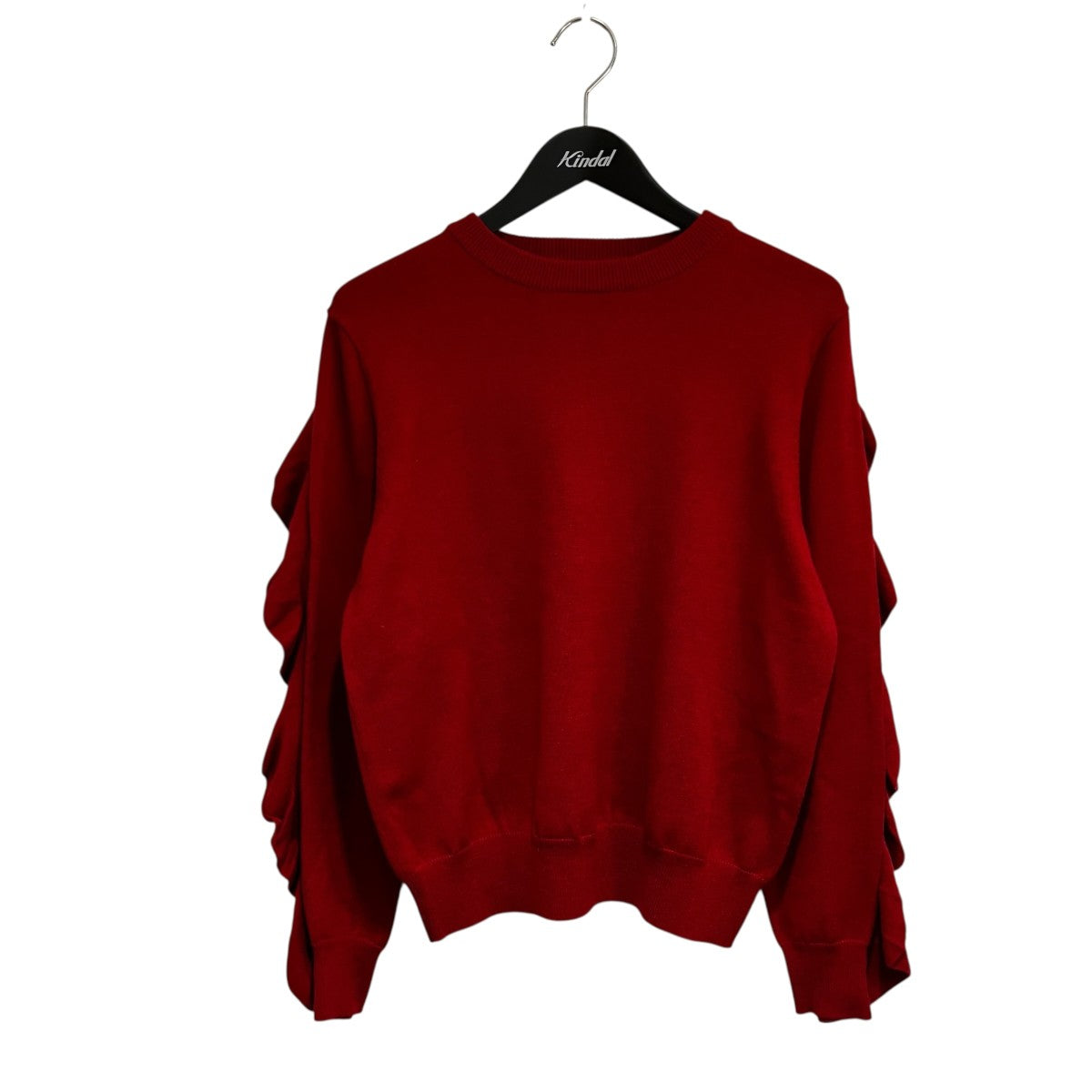 BACK SHOULDER FRILL KNIT TOPS薄手ニット13106-1181