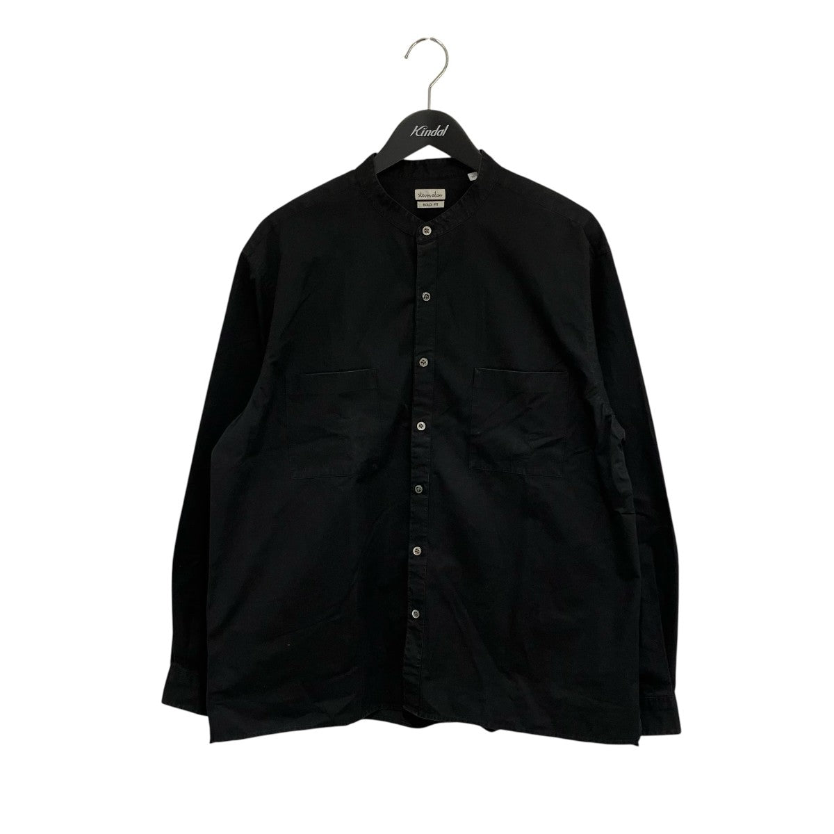 STEVEN ALAN HI CNT TWILL 2POCKET BAND COLLAR SHIRT-BOLDバンドカラーシャツ8111-218-0607 古着・中古-1枚目のアイテム画像