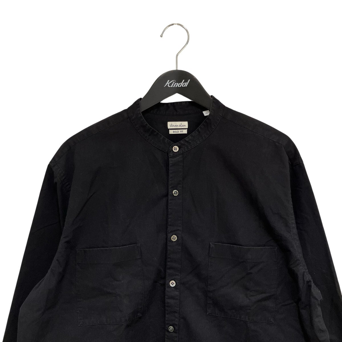 STEVEN ALAN HI CNT TWILL 2POCKET BAND COLLAR SHIRT-BOLDバンドカラーシャツ8111-218-0607 古着・中古-3枚目のアイテム画像