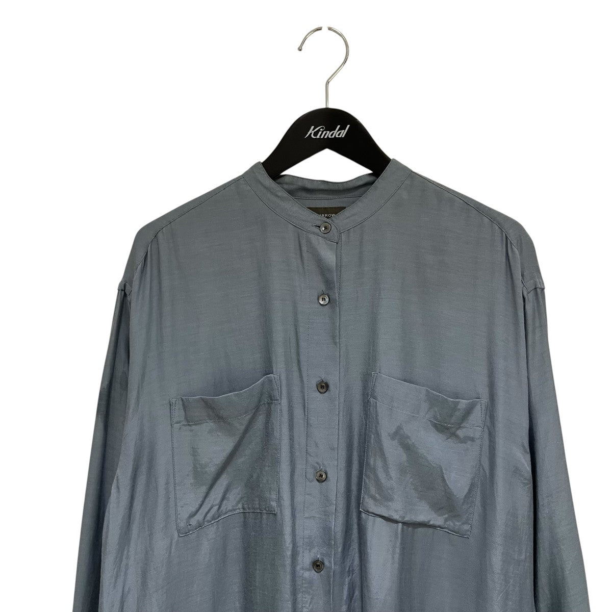 WIRROW 23SSCupro cotton shirt dress長袖ワンピース293205-123 古着・中古-3枚目のアイテム画像