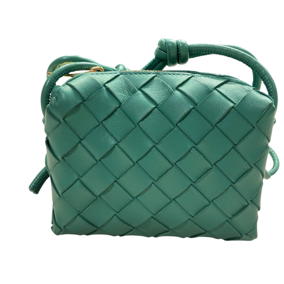 BOTTEGA VENETA イントレチャート ミニ ループレザーショルダーバッグポシェット 古着・中古-3枚目のアイテム画像