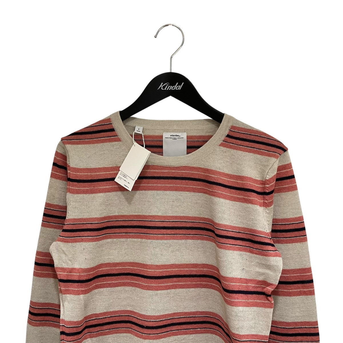 VISVIM ORNETTE BORDER CREW L S長袖カットソー0112105012002 古着・中古-3枚目のアイテム画像