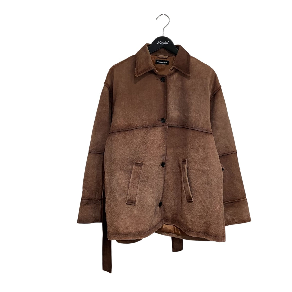 MAISON SPECIAL Real Suede Oversized Shirtレザージャケット21242215802 古着・中古-1枚目のアイテム画像