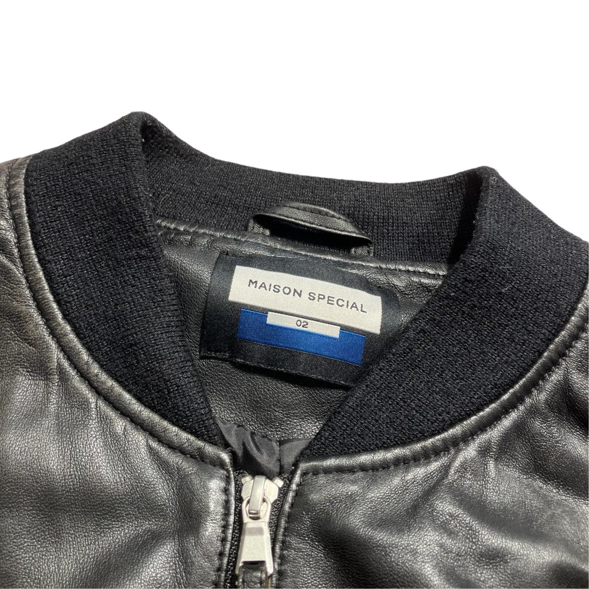 MAISON SPECIAL MA-1 ボンバージャケットレザーブルゾン11231211206 古着・中古-6枚目のアイテム画像