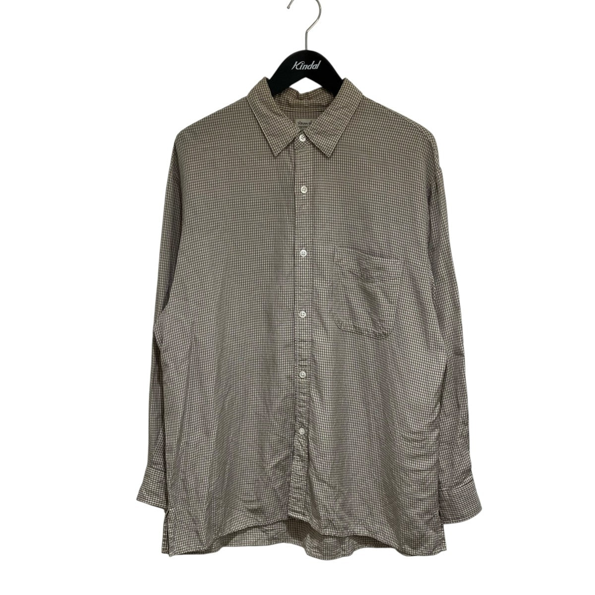 STEVEN ALAN チェック長袖シャツ8111-149-0738 古着・中古-1枚目のアイテム画像